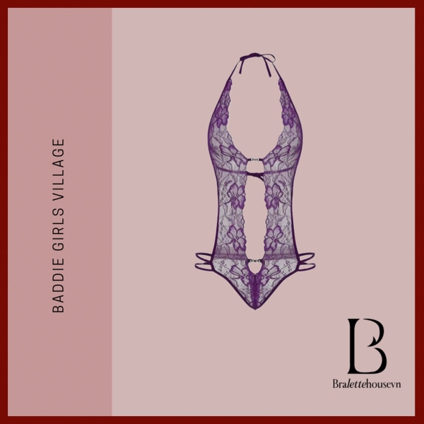 [𝐂𝐡𝐞 𝐭𝐞̂𝐧-🔥𝐡𝐨𝐚̉ 𝐭𝐨̂́𝐜] Bộ đồ liền thân S2086 RIZE BODYSUIT ren xuyên thấu Bralettehousevn