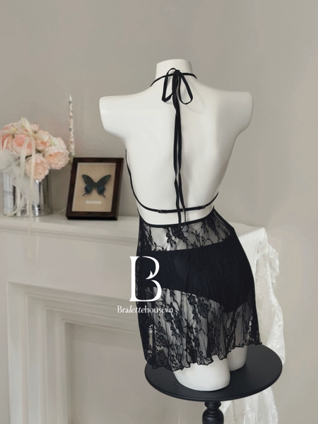 Đầm ngủ da beo phối ren Qada Dress du lịch gợi cảm táo bạo đi biển Bralettehousevn