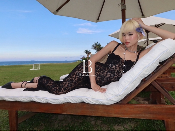 [ẢNH THẬT] Đầm ren dài nữ S2089 𝗛𝗶𝗹𝗱𝗮 Dress tôn dáng ôm sát quyến rũ cao cấp Bralettehousevn