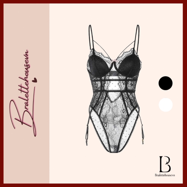 (Che tên - Hoả tốc) Bộ đồ liền thân Rami Bodysuit  cao cấp có mút đệm mỏng Bralettehousevn