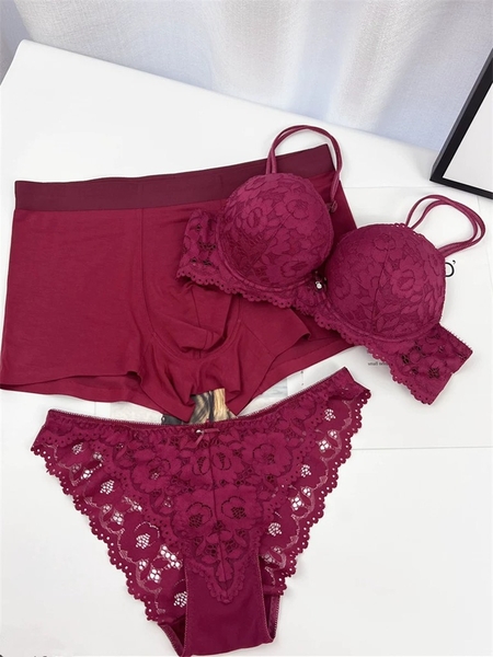 Bộ đồ lót ren nữ  Huray Set S2360 push up gợi cảm có gọng mút nâng ngực diện áo dài Bralettehousevn