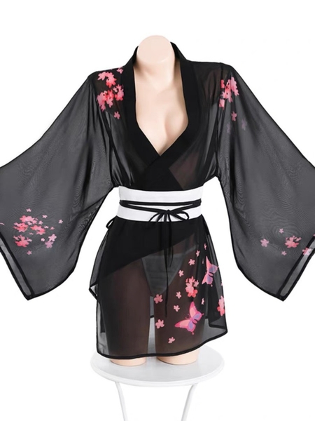 [ẢNH THẬT] Set váy ngủ S1845 Fly Yukata kèm phụ kiện và đai Bralettehousevn