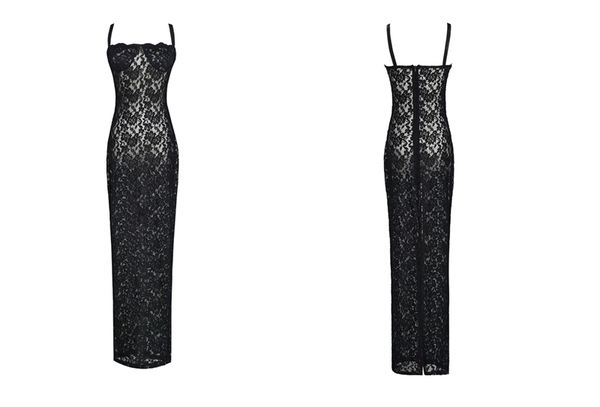 [ẢNH THẬT] Đầm ren dài nữ S2089 𝗛𝗶𝗹𝗱𝗮 Dress tôn dáng ôm sát quyến rũ cao cấp Bralettehousevn