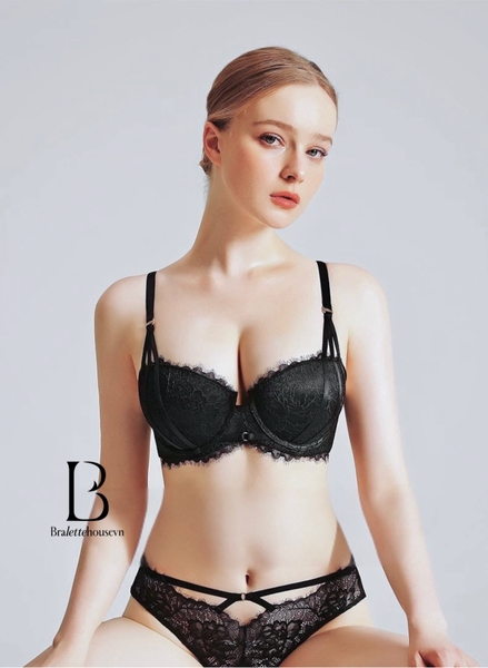 Bộ đồ lót ren push up Nyny Set S2343 có gọng mút hỗ trợ nâng đỡ vòng 1 gợi cảm cao cấp loại 1 Bralettehousevn