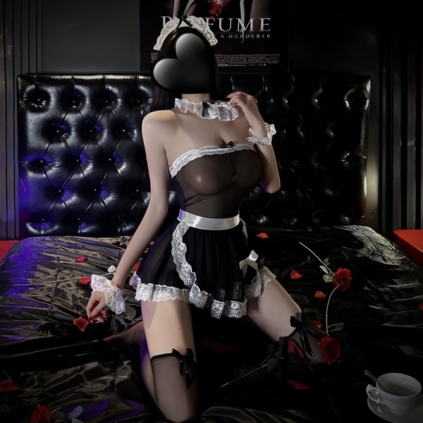 (Kèm phụ kiện) Bộ đồ hoá trang hầu gái Savory Maid Set S2258 cao cấp Bralettehousevn