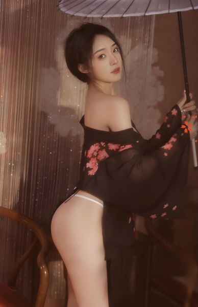 [ẢNH THẬT] Set váy ngủ S1845 Fly Yukata kèm phụ kiện và đai Bralettehousevn