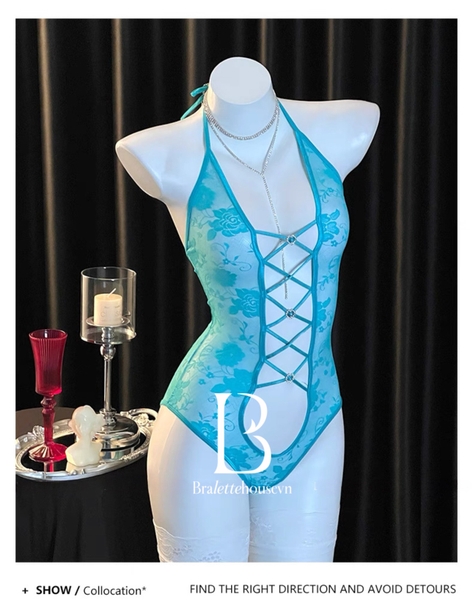 Bộ đồ liền thân nữ Anties Bodysuit S2493 ren mỏng gợi cảm Bralettehousevn