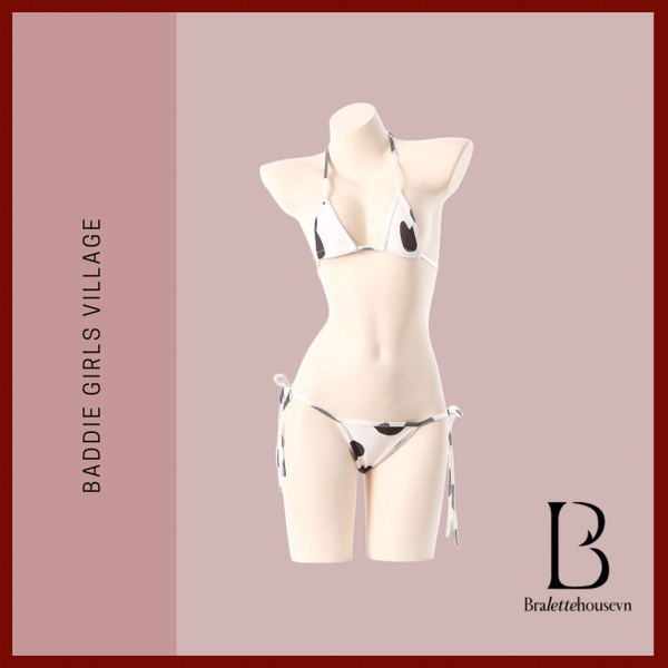 Set đồ lót siêu nhỏ bò sữa Chupy Set S2536 cột dây gợi cảm 2 mảnh táo bạo gợi cảm Bralettehousevn