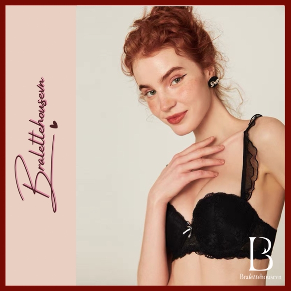 Set đồ lót ren có gọng có mút Honey moon Set S1023 Bralettehousevn