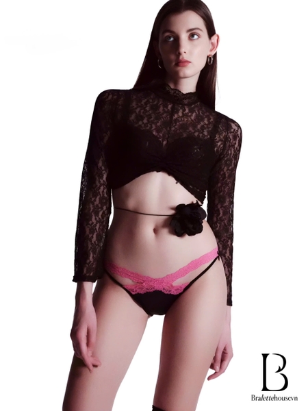 Quần lót ren nữ Flo Panties Q2322 phối bản ren gợi cảm nữ tính trẻ trung Bralettehousevn