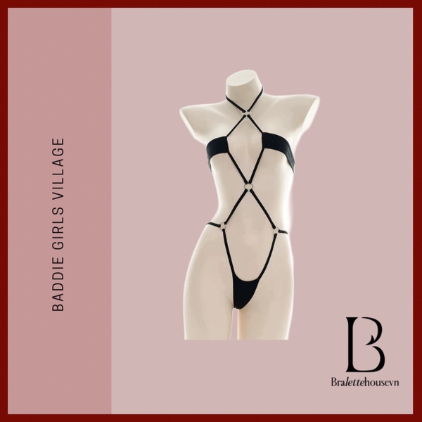 Bộ đồ liền thân nữ gợi cảm Mela Bodysuit S2529 dây cột tiny táo bạo nóng bỏng Bralettehousevn