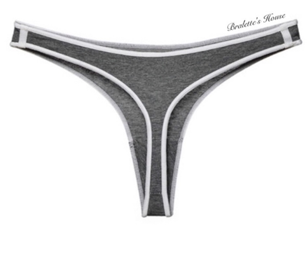 Sporty cotton thong
