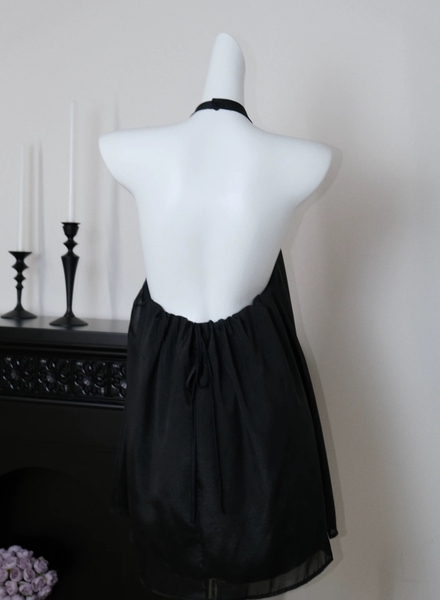 Đầm váy ngủ nữ satin cao cấp Katy Dress S2614 form suông cổ tim thoải mái có chun nữ tính đơn giản cao cấp Bralettehousevn