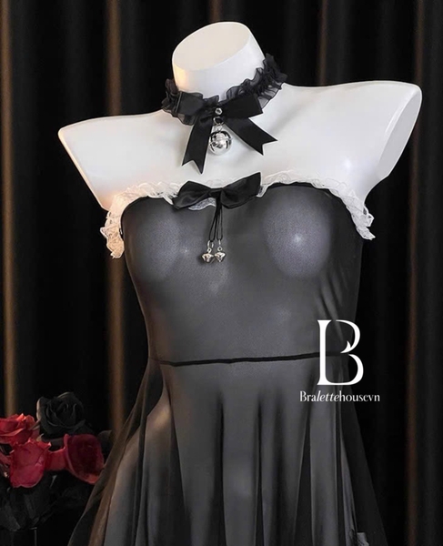Kèm phụ kiện Set cosplay hầu gái Ivory Maid Set Bralettehousevn