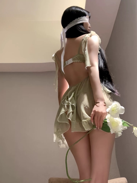 Váy ngủ cut out Gamine Dress S2618 táo bạo xuyên thấu cánh tiên xẻ tà gợi cảm quyến rũ Bralettehousevn