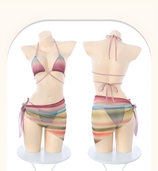 S2132 Justin Set bộ đồ lót kèm khăn xuyên thấu gợi cảm Bralettehousevn