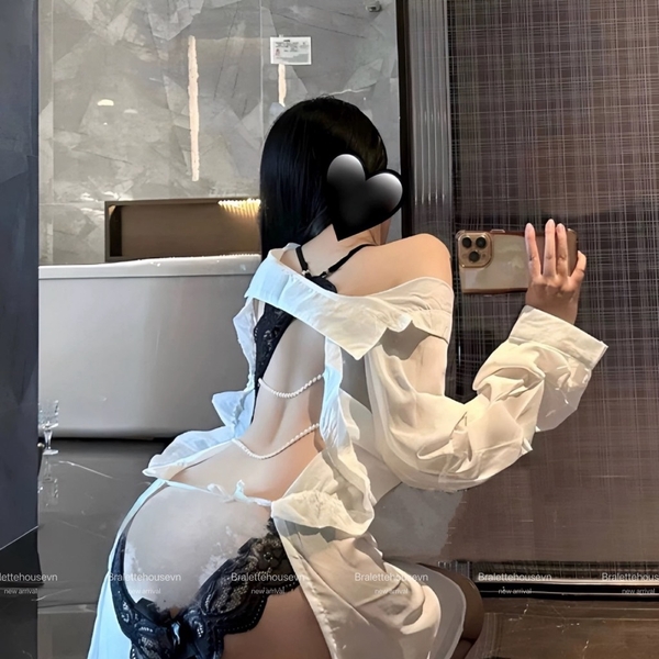 Bộ đồ liền thân nữ ren Zena Bodysuit S2142 phối ngọc ở lưng gợi cảm khoét đáy Bralettehousevn