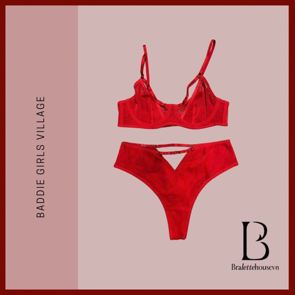 Bộ đồ lót Chere Set S2637 có gọng không mút xuyên thấu gợi cảm Bralettehousevn