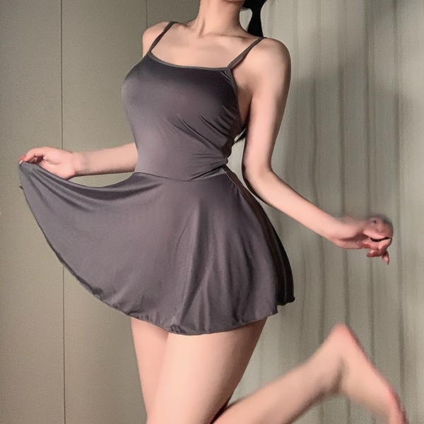 [CÓ BIG SIZE] Đầm ngủ nữ dáng xoè Fille Dress S2396 chất thun siêu hack dáng gợi cảm trẻ trung nữ tính Bralettehousevn