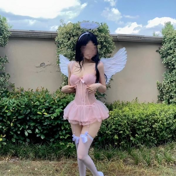 Đầm váy nữ 𝐒𝟐𝟎𝟕𝟒 𝐁𝐎𝐑𝐀 𝐂𝐎𝐑𝐒𝐄𝐓 phong cách balletcore dáng corset có xương định hình phối bèo thiên thần tiểu thư nữ tính Bralettehousevn