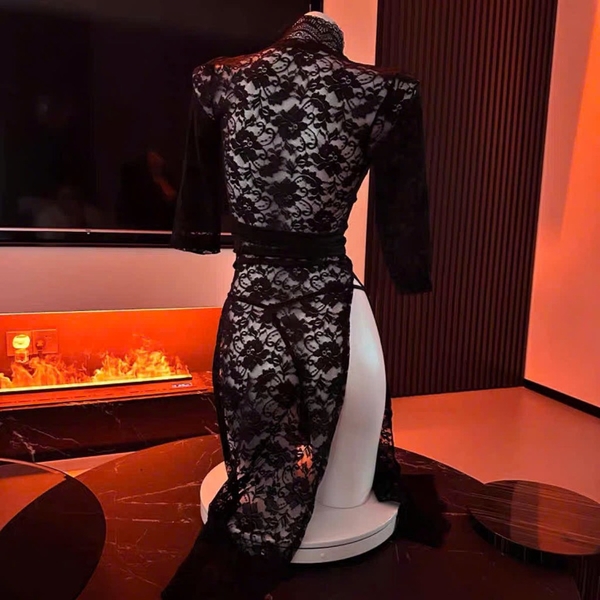 [KÈM QUẦN] Đầm dài full ren xẻ tà Angela Dress S1959 ôm sát tôn dáng gợi cảm phong cách quyến rũ Bralettehousevn