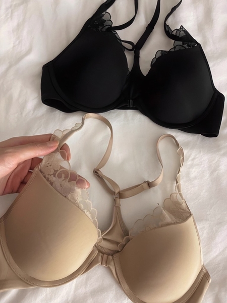 Set đồ lót cài trước Cushy Set S2373 có gọng mút mỏng ren dây leo nữ tính gợi cảm cao cấp Bralettehousevn