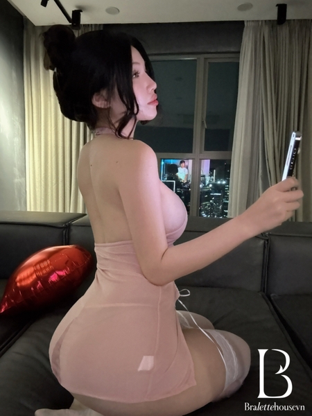 Bộ đồ cosplay phong cách sườn xám Yang Yang Set xuyên thấu siêu gợi cảm Bralettehousevn