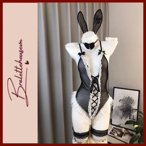 ( Che tên - Hoả tốc) Set cosplay hóa trang nữ thỏ S1701 Yolandi Bunny kèm phụ kiện Braletteshousevn