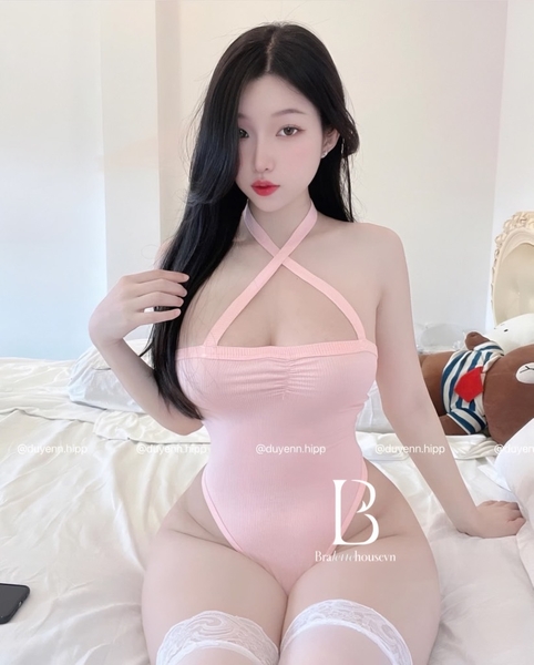 [SUMMER] Bộ đồ liền thân thun gân Cynosure Bodysuit S1995 cổ yếm gợi cảm tôn da trẻ trung Bralettehousevn