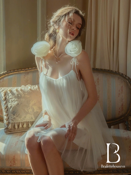 Đầm váy cao cấp Seau Dress dáng xoè tiểu thư nước Pháp du lịch Bralettehousevn