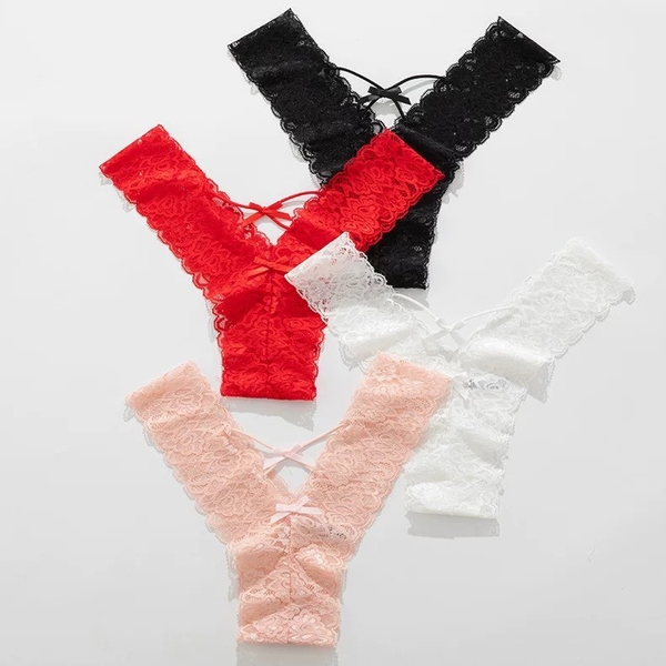 [CHE TÊN - 🔥TỐC] Quần lót nữ lọt khe Q2182 Y Lacy Thong chất ren co giãn tốt nhiều màu sắc Bralettehousevn