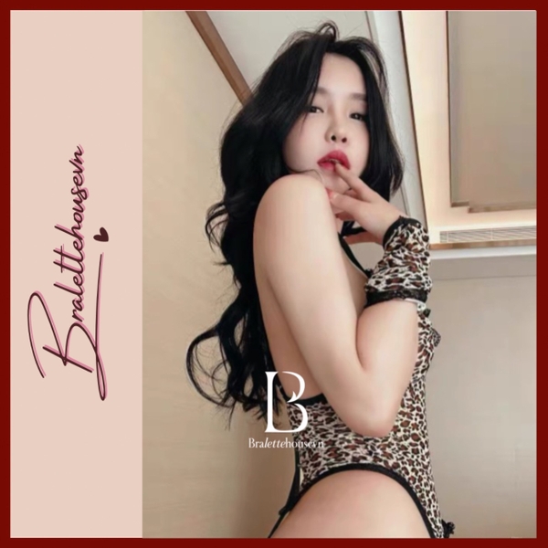 [🐆 CHE TÊN - HOẢ TỐC - TẶNG CÀI] S1342 Elusive Beauty 🐆 Set Bộ đồ ngủ da beo kèm phụ kiện Bralettehousevn