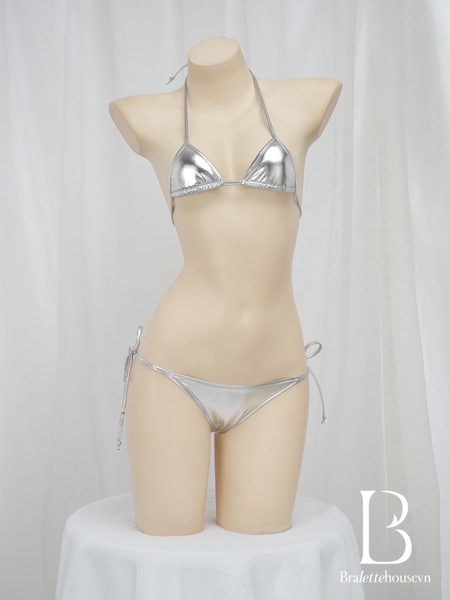 Bộ đồ lót 02 mảnh ánh kim Wow Set S2531 lấp lánh dây cột gợi cảm Bralettehousevn