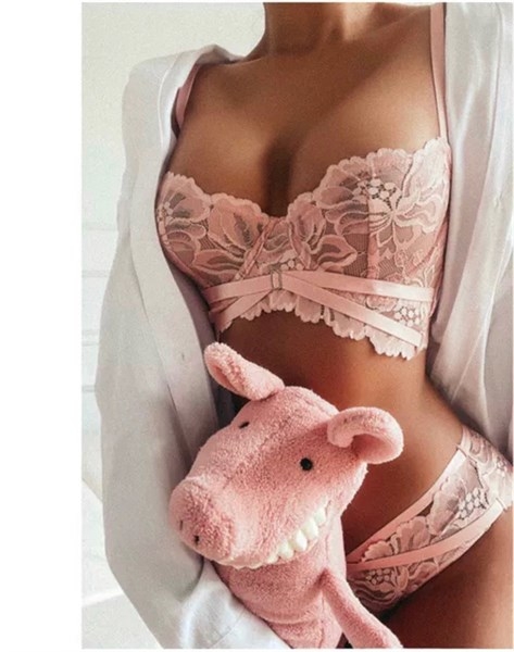 Bộ đồ lót ren có gọng bralette MANDY SET S1230 cao cấp không mút đệm nữ tính gợi cảm Bralettehousevn