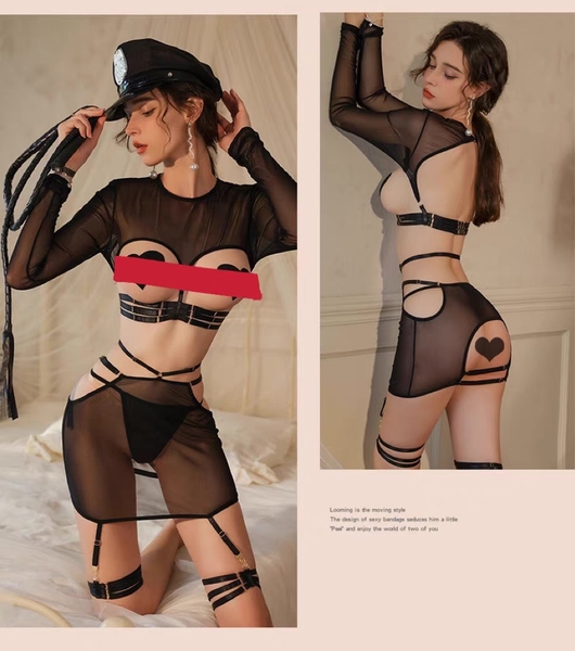 [TẶNG ĐAI ĐÙI] Bộ đồ Larisa Set (kém dán ti) S2433 siêu gợi cảm táo bạo nóng bỏng dáng đầm ôm sát cut out Bralettehousevn