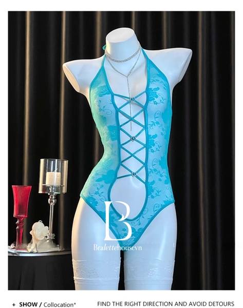 Bộ đồ liền thân nữ Anties Bodysuit S2493 ren mỏng gợi cảm Bralettehousevn