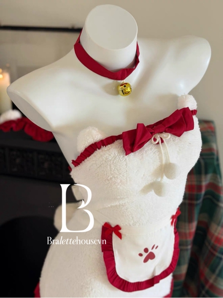 [KÈM KẸP GẤU + PHỤ KIỆN] Bear Fur Set