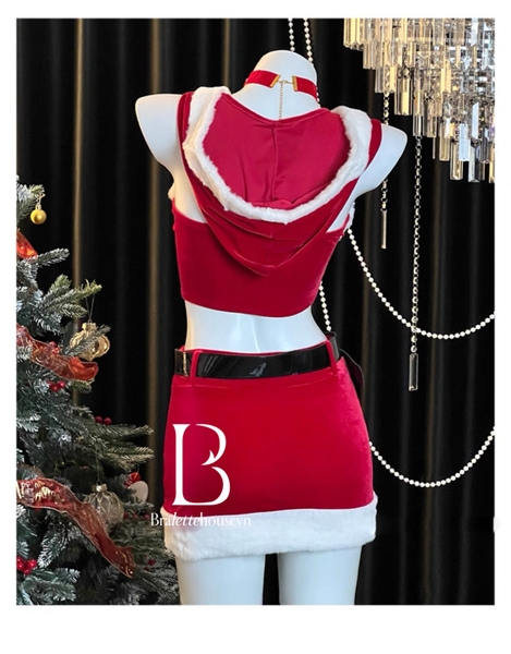 [KÈM NÓN + dây nịt] Lovely Santa Set
