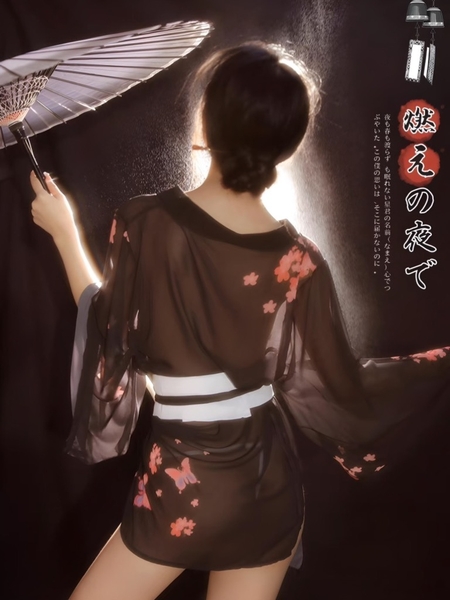[ẢNH THẬT] Set váy ngủ S1845 Fly Yukata kèm phụ kiện và đai Bralettehousevn