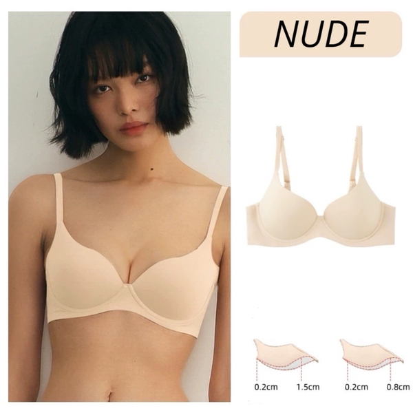 Áo lót bề mặt trơn Airy Bra S2362 không gọng mút mỏng nâng đỡ không gây hằn ngấn phiên bản nâng cấp Bralettehousevn