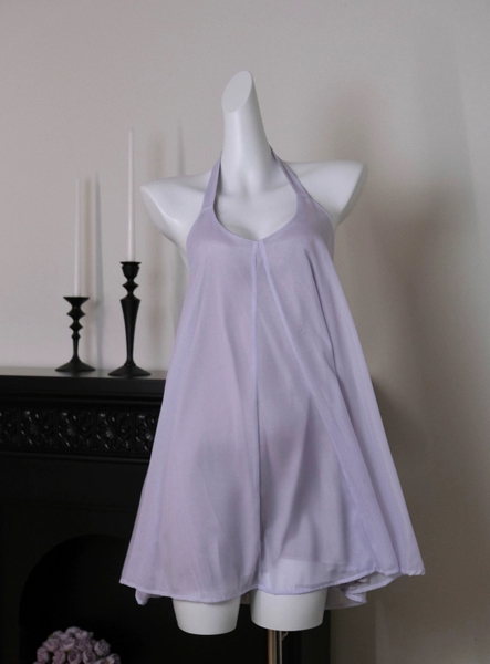 Đầm váy ngủ nữ satin cao cấp Katy Dress S2614 form suông cổ tim thoải mái có chun nữ tính đơn giản cao cấp Bralettehousevn