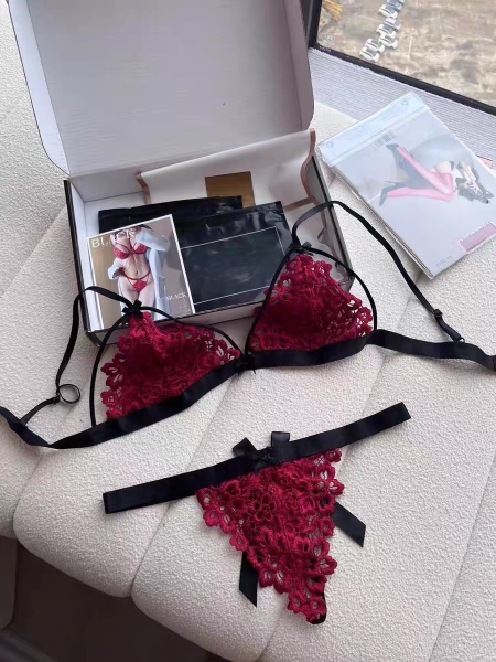 Set bralette nữ ren Flambo Set S1850 không gọng mút quần dây Bralettehousevn