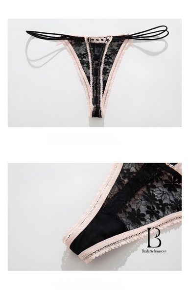 [CHE TÊN - HOẢ TỐC] Quần lọt khe Q2171 Itona Thong ren có nơ Bralettehousevn