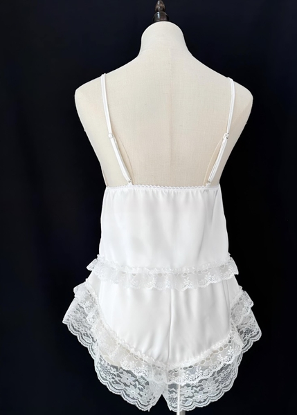 (Che tên - Hoả tốc) Bộ đồ ngủ 2 dây gợi cảm Nina Set S2278 chất liệu satin cao cấp kèm quần short cột dây quyến rũ cho nữ Bralettehousevn