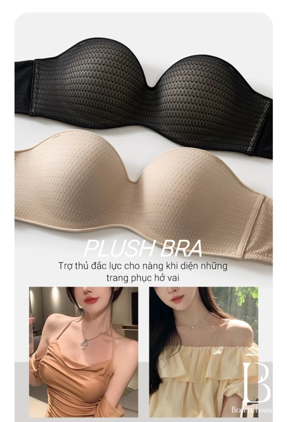 Áo lót nâng ngực Shufu Bra S2711 su đúc nguyên khối không đường viền push up cao cấp loại 1 Bralettehousevn