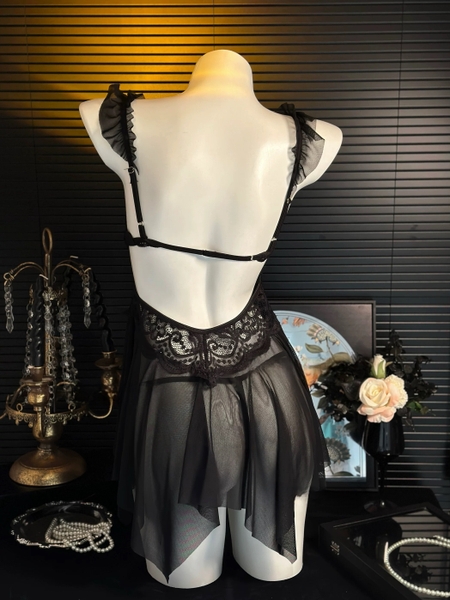 [KÈM QUẦN] Đầm váy ngủ Orin Dress S2422 cài trước xẻ tà hack dáng gợi cảm Bralettehousevn