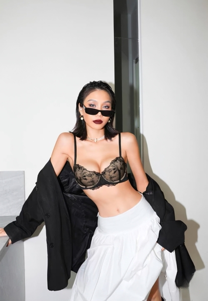 Bộ đồ lót nữ Theodora Set S2359 thêu hoa có gọng có mút nâng đỡ push - up tạo form ngực đẹp Bralettehousevn