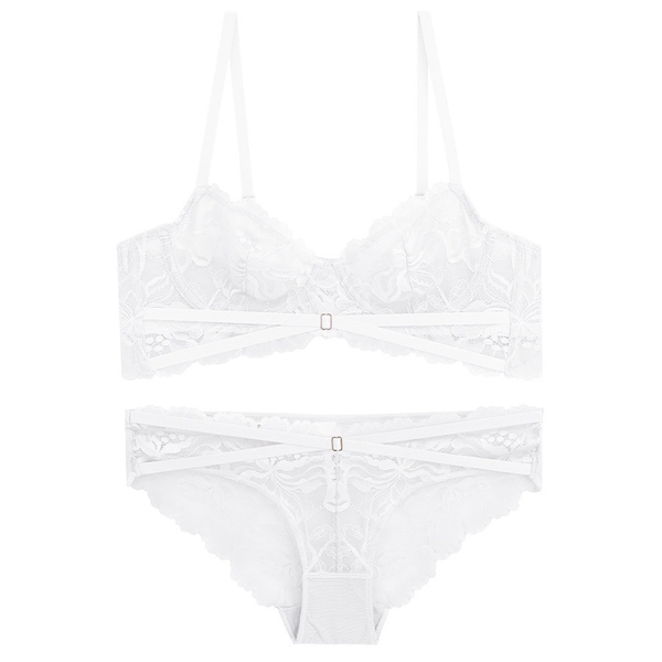 Bộ đồ lót ren có gọng bralette MANDY SET S1230 cao cấp không mút đệm nữ tính gợi cảm Bralettehousevn