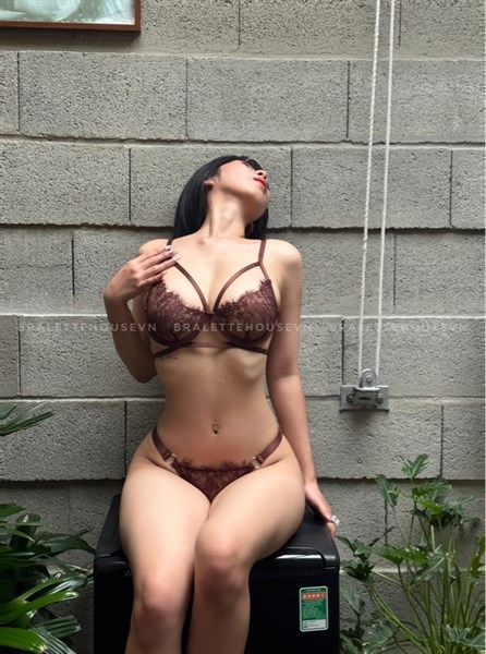 Set đồ lót ren nữ Choco Pie Set S1686 có gọng không mút kèm quần lọt khe Bralettehousevn