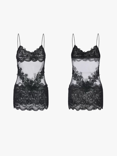 Đầm váy ngủ ren xuyên thấu Von Dress S2629 gợi cảm nữ tính sang trọng kèm quần Bralettehousevn